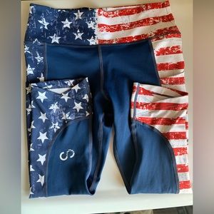 Curves and Combat Boots patriotic capri leggings